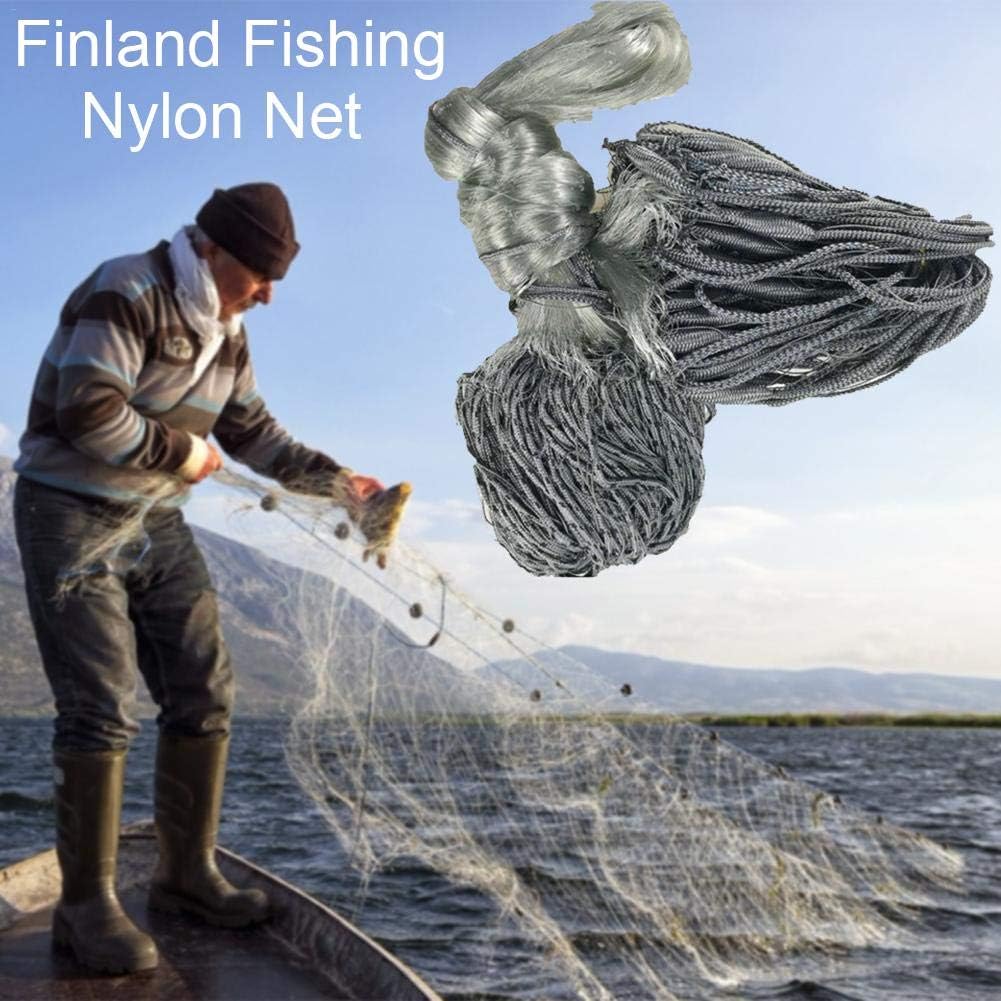 Fishing Nylon Net Hand Throw Fishing Net Cast Net Outdoor Nylon Cast Hand Throw Fishing Mesh Net Brilliant Easy To Use 500g