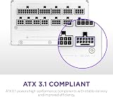 NZXT C1000 Gold ATX 3.1 1000W Fully Modular Power Supply White view 3