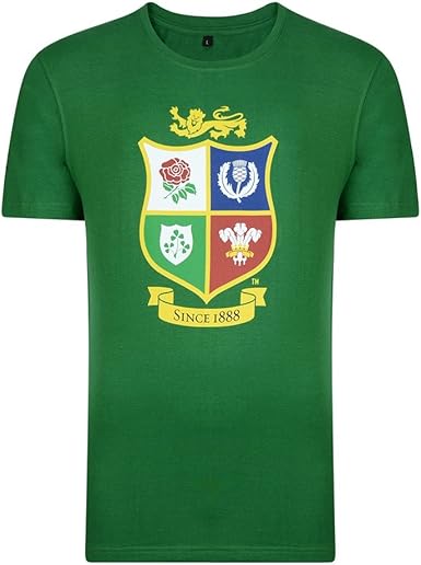 British Irish Lions Logo Tee Green Amazon Co Uk Clothing