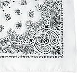 Military Army Trainmen Paisley Bandanas (White - 22