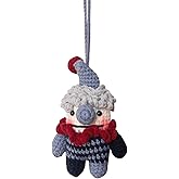 ZIUGLIKAL Quirky Crochet Clown Doll Car Charm Rearview Mirror Handmade Crocheted Jewelry Backpack Keychain Lucky Interior Accessories (rearview mirror clown)