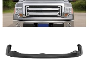KUAFU Front Upper Bumper Cover Compatible with 2009-2014 Ford F150 F-150 W/O Wheel Opening Molding PP Plastic Painted Matte Black Replacement For FO1000645, DL3Z17D957APTM 4PCS