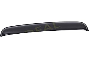 DEAL AUTO ELECTRIC PARTS 43" Wide Universal Sun Roof Visor Wind Deflector, Dark Smoke Tint Tape-On Type Moon Roof Visor Windf