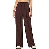 Willit Women's Dress Pants Wide Leg Stretch Work Pants Business Casual Pull On Slacks with Pockets Curvy Fit 28' 30" 32"