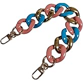 Hongvarey Resin Acrylic Chain Strap for Purse,Handles Chain Strap Replacement,Handbag DIY Chain Accessories