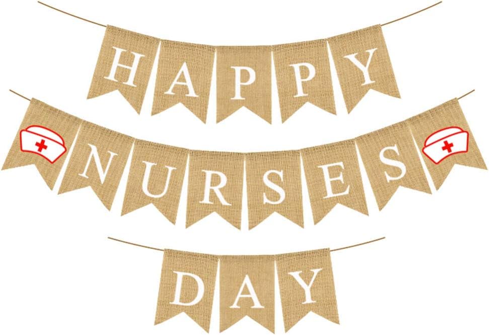 Burlap Banner Garland Medical School Decor Party RN Party Grad Party Decorations Graduation Party Decorations Supplies