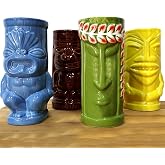 BARCONIC Tiki Mugs Drinkware Package 5 - Set of 4