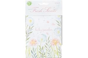 Willowbrook | Fresh Scents Scented Sachet Packet | Baby Powder | Air Freshener Bags for Drawers, Closets, Cars | 3 Pack | Long Lasting Home Fragrance