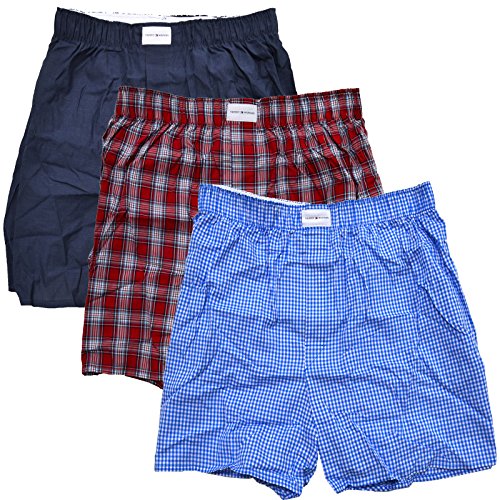 Tommy Hilfiger Mens 3-Pack Woven Boxer
