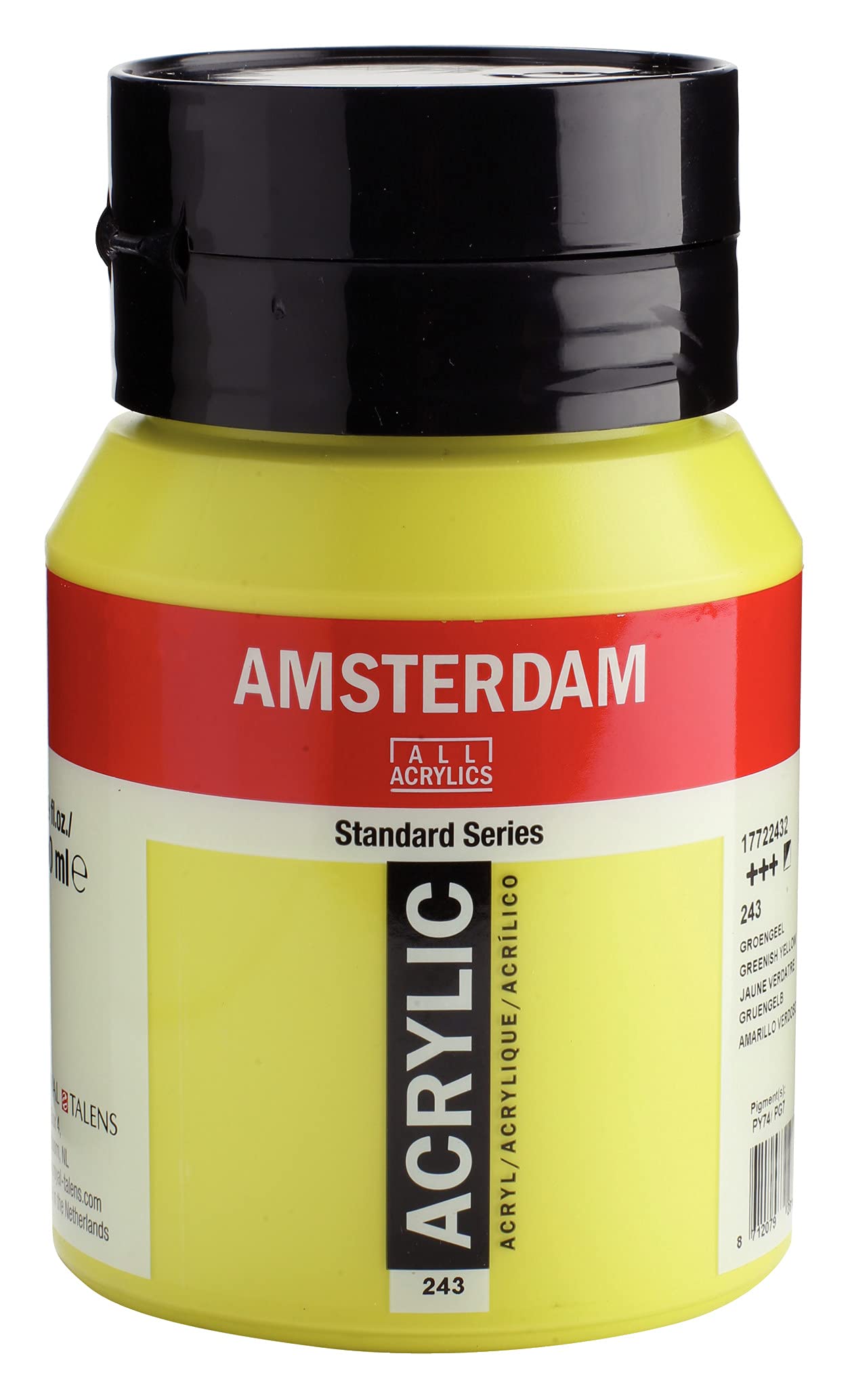 Amsterdam Standard Series Acrylic Jar 500 ml Greenish Yellow 243 (17722432)