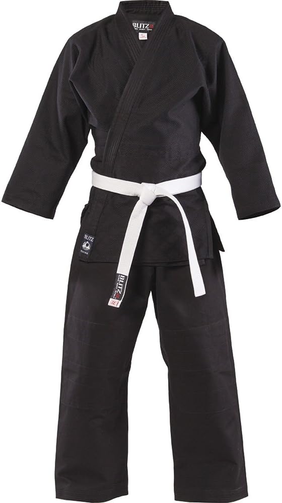 Blitz Sport Kids Cotton Student Judo Suit - Black 0/130cm