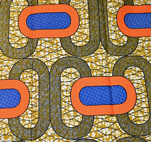 Ankara Fabric- African Print Clothing Designs - Material For Fashion, Dresses, Top, Skirt, Jewelry, Shoes, Bags, Head Wraps, Dashiki Shirt - 6 Yards