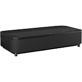 Epson EpiqVision Ultra LS800 Ultra Short Throw 3-Chip 3LCD Smart Streaming Laser Projector, 4,000 Lumens, 4K PRO-UHD, HDR, 150" Class, Android TV, 2.1ch Yamaha Built-in Speakers - Black (Renewed)