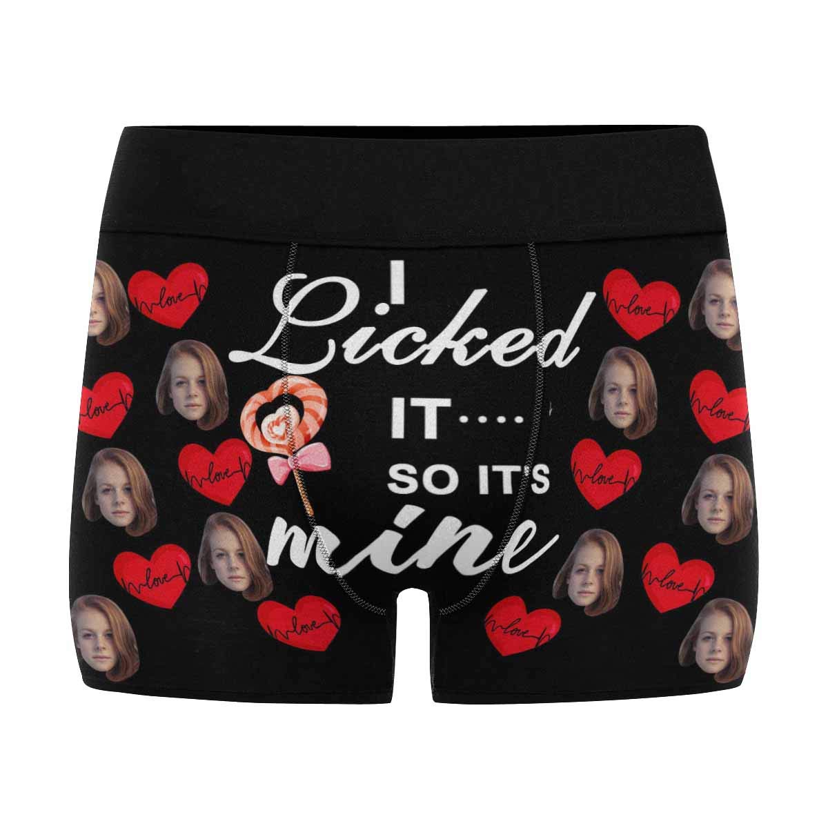 Custom Face Boxer, Personalized Photo Printed Face