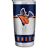 Rico Industries NCAA Utica Pioneers Standard 20oz Stainless Steel Tumbler with Lid - Great For Coffee, Tea, Water or Cocktails