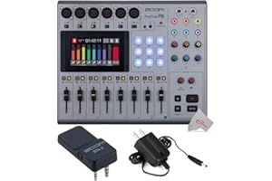 TEDS ELECTRONICS Zoom PodTrak P8 Portable Multitrack Podcast Recorder & Zoom BTA-2 Bluetooth Adapter