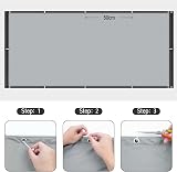Cool Area Privacy Screen 90x300 cm Balcony Cover Grey PES PU Coated view 5