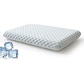 Vipbear Ultra Thin Pillow 2.75" Stomach Sleeping, Slim Pillow for Side Back Stomach Sleepers, Gel Infused Memory Foam Pillows with Two-SidedPillow - CertiPUR-US - Standard