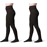 Silky Toes Girls Opaque Microfiber Tights 1-2 Pairs Black White or Colored Nylon Stockings for Kids - ballet footed tights