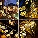 Globe String Lights Plug-in Metal Ball Fairy Lights, Connectable with Tail Plug, Adjustable with Multi Modes, Novelty Decorations for Christmas, Halloween, Party, Wedding, Bedroom (Warm White)