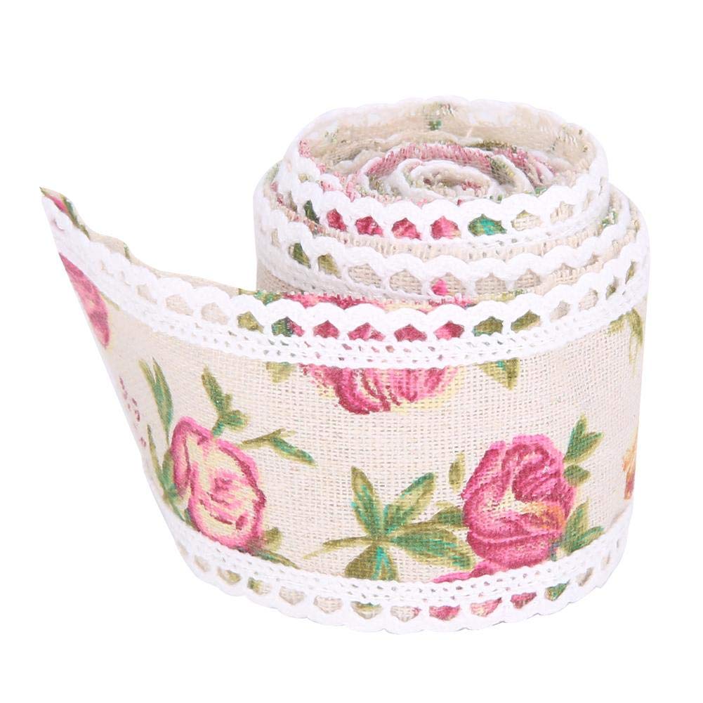 DIY Handicrafts Lace Trim Ribbon Wedding Cake Vintage Burlap Ribbon Roll Flower Ribbon for Party Clothing Accessory