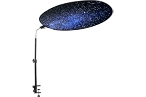 VSUNTENT Office Cubicle Desk Shade Anti-Glare Cover Light Sensitive Professionals Cubicle Light Blocker for Workspaces Desk Canopy 36" Circular Shading Light Shade with Clamp