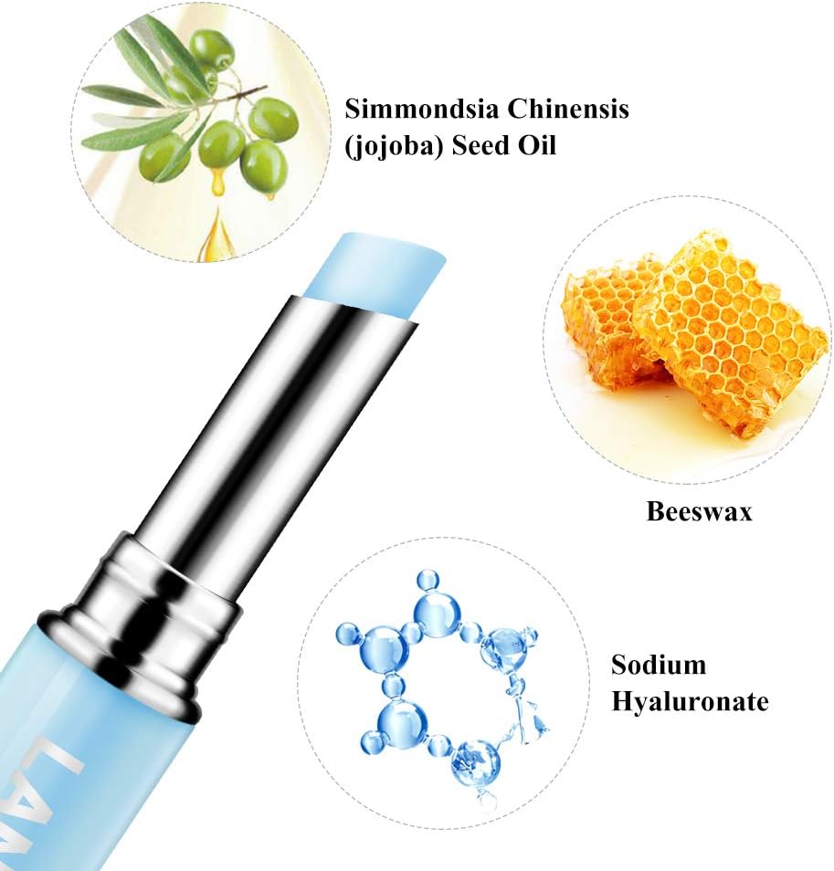 LANBENA Hyaluronic Acid Lip Balm Moisturizing Lips Reduce Fine Lines Relieve Dryness Long-Lasting Protection Nourishing Lip Care : Beauty