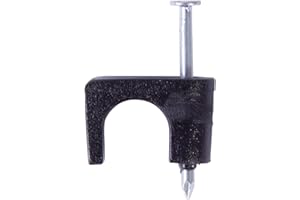 GARDNER BENDER PSB-100 100Pk 1/4 Coax Staple, Black