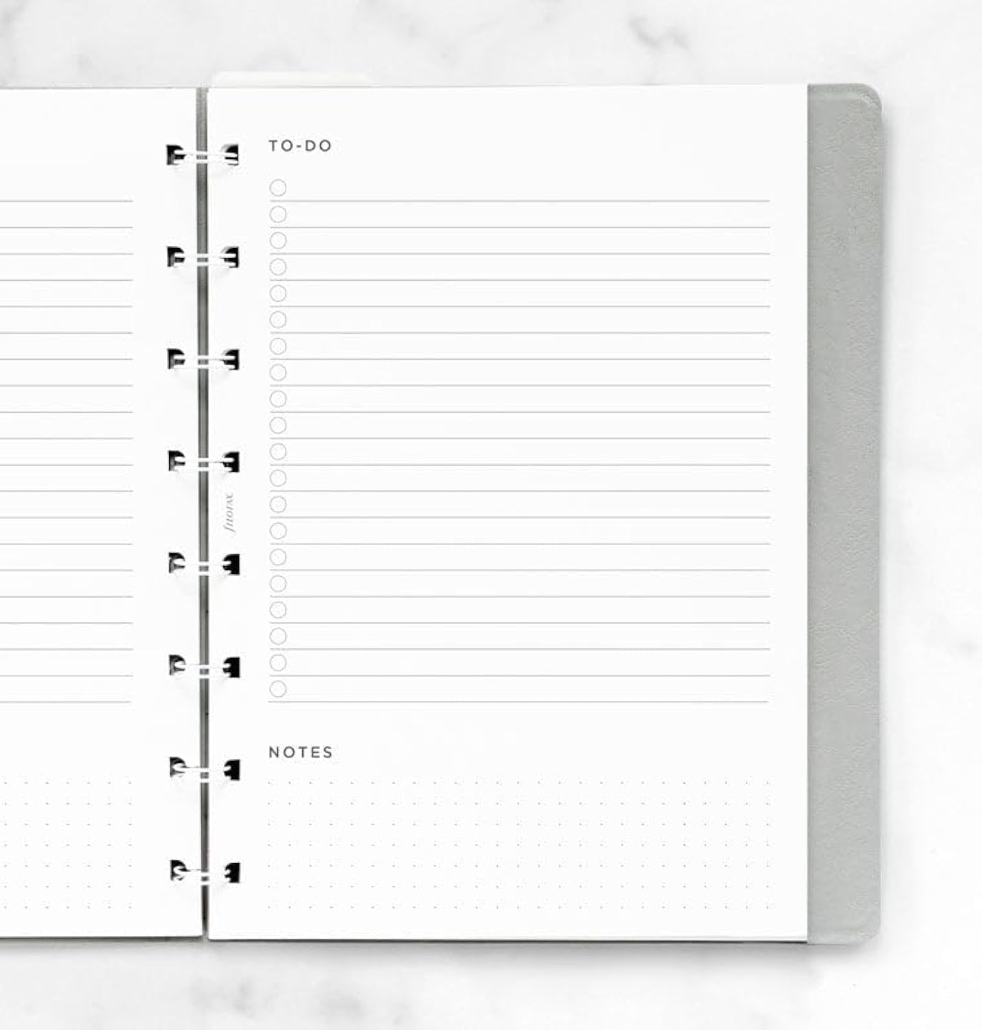 Filofax Minimal to Do Notebook Refill - A5,White