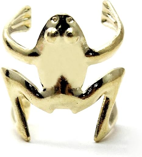 Amazon Ggg 面白いカエルのデザイン アロイ耳カフクリップラップイヤリング ユニセックスファッションジュエリー1pcs ゴールド Go 生活雑貨 通販