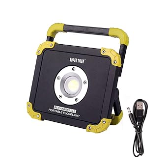 Foco LED Proyector Portátiles, Foco de Obra recargable super ...