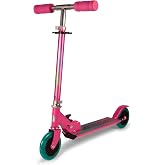 Limited Too Kick Scooter for Girls 5-12 Years, Light-Up Wheels, Glitter Deck, Adjustable Handlebar, Foldable 2-Wheel Kids Scooter, Holds up to 75 lb