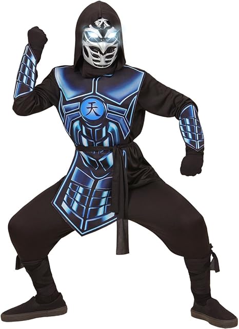 NET TOYS Disfraz Infantil de Ninja Ciber - 135 - 140 cm, 8 - 10 ...