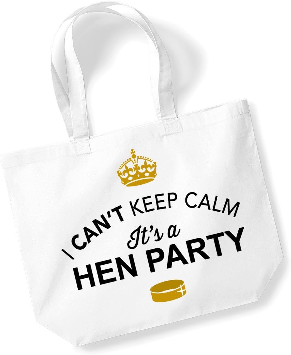 Hen Party, Bachelorette Party, Hen Party Bag, Hen Do Gifts, Presents for Guests, Ideas for Bride, Present, Hen Do, Tote Bag, Keepsake, Team Bride (White)