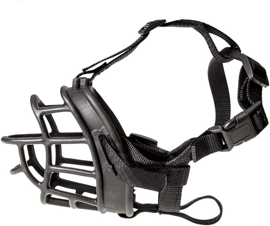 DOG MUZZLE, Gaity Pet Soft Silicone Basket Dog Muzzles-Adjustable Breathable Biting Chewing Barking Training Dog Mask For Small Medium Large Dogs (Size 1 (Snout 7.8 in))