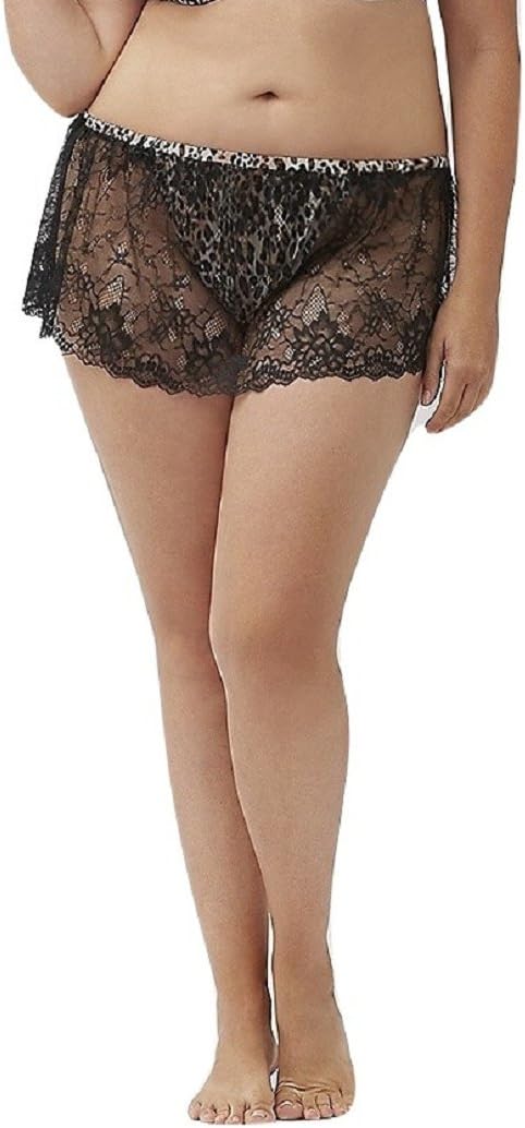 Lane Bryant Sexy Leopard Animal Print Skirted Crotchless Panty Skirt