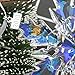 XIANGBAN Ice Smurfs Crystal Snowflake Ornaments Home Decor Winter Decoration (2019-Multicolor)