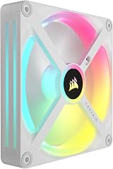 Corsair iCUE LINK QX140 RGB 140mm Magnetic Dome Fan White view 4