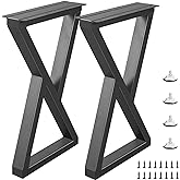 Rioychan 28" Tall Metal Legs for Table, Replacement Furniture Legs Set of 2 for DIY Coffee Tables, Modern Desks, Night Stands