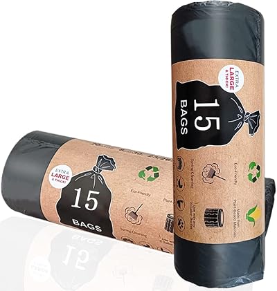 RQJLZ Portable Toilet Bags 30 Count 8 Gal 30 L Compostable Trash Bags