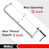 Shall 4-Pack 12" Bar Clamps Set Drop Forged Steel F Clamps 450Lbs Woodworking view 2