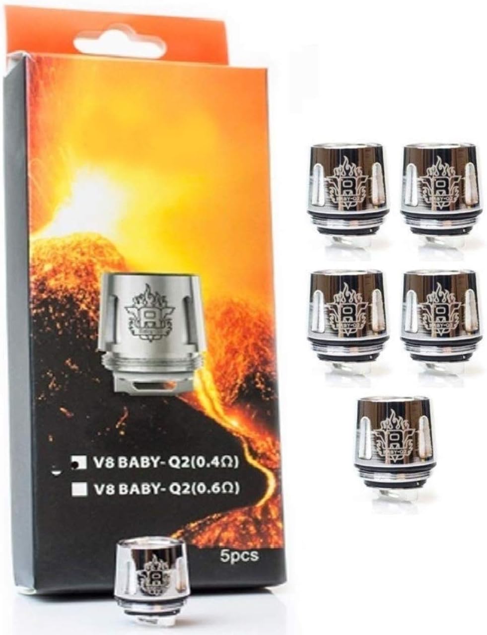 5 Pcs. Replacem'e'n't' [V_8'] B-a-B-y' Q'2' {O.4' ohm'}