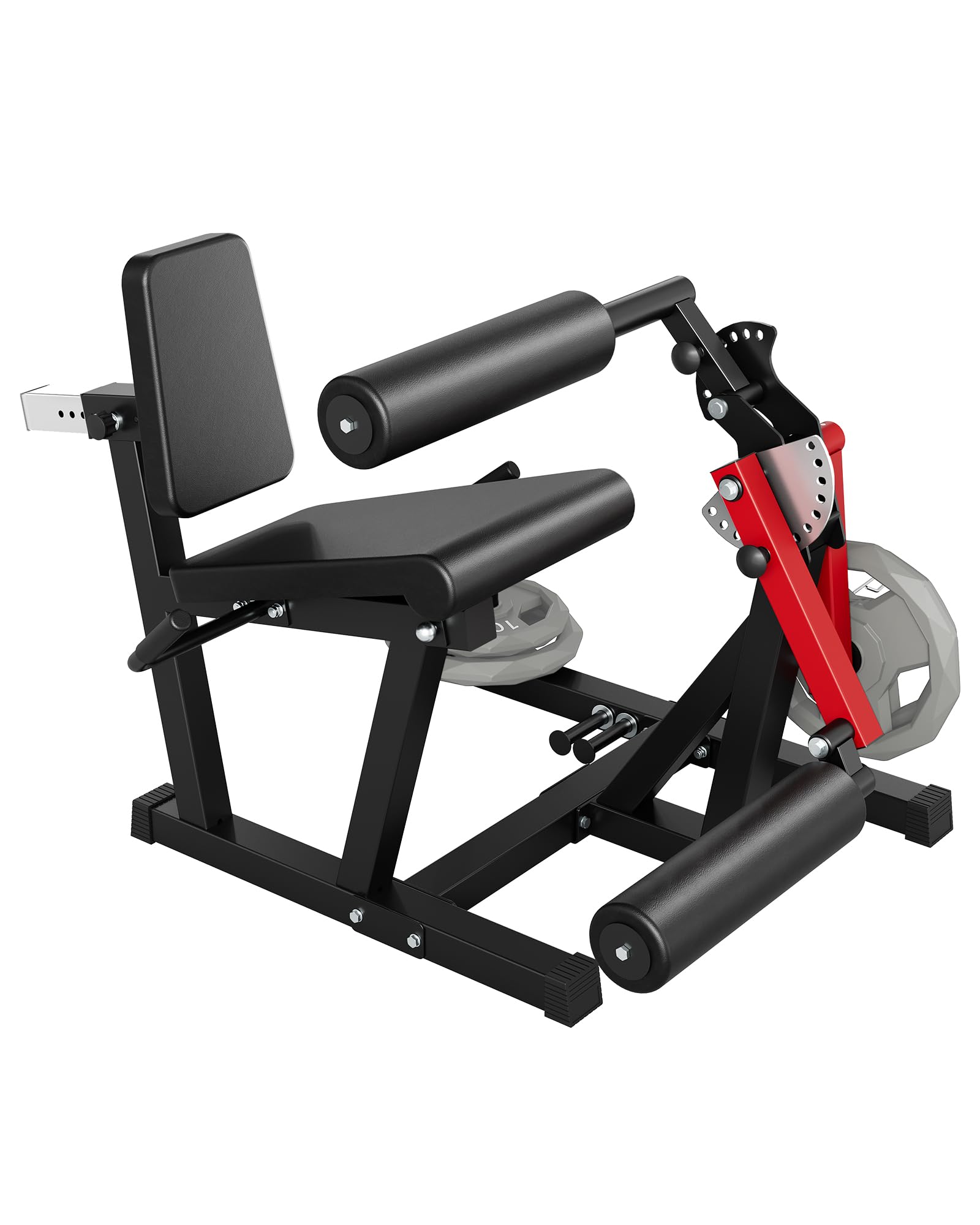 Photo 1 of ** USED** Garvee Leg Extension and Curl Machine, 4 in-1 Leg Press Machines for Home Gym, 700 LBS Weight Capacity Adjustable Workout Equipment, Exercise Bench for Lower Body (Red and Black)