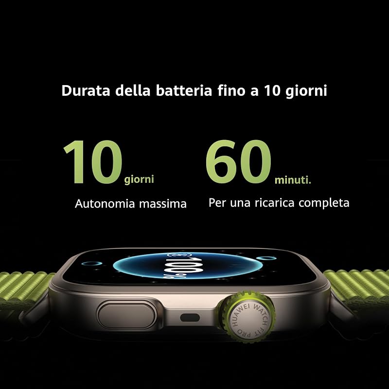 WATCH FIT 4 Pro Smartwatch, Ultra-sottile, 1.82" Schermo in Zaffiro & Lunetta in Lega di Titanio, Fitness Tracker, con App ECG, Batteria fino a 10 Giorni, iOS e Android,GPS, 30 mesi di Garanzia