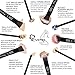 Qivange Makeup Brush Set, Kabuki Brush Foundation Contour Eyeshadow Makeup Brushes with Pouch, Black (10pcs)