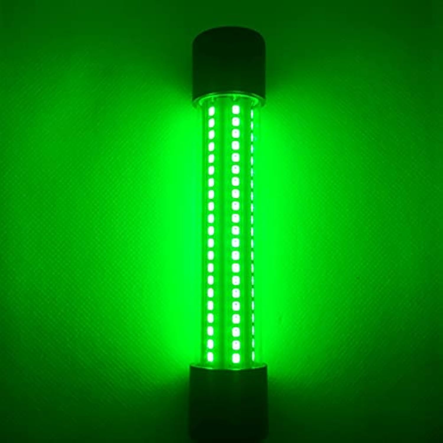 Weslite 20W Green LED Submersible Underwater Fishing Light Crappie Shad Squid Bait Night Light 12V-24V Deep Drop Water Ice Fishing Attracting Fish Finder Lamp with 5M Cable