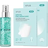 Anua PDRN Collagen Plumping &amp; Firming Care Set | PDRN Salmon DNA Glow Serum Spray, Collagen Patch Neck &amp; Facial Fine Line, Face Mist, Perfect Home Care, Korean Skincare Set
