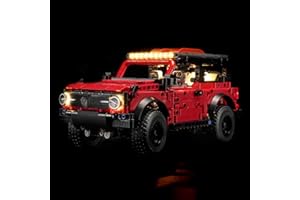 LocoLee Light kit Compatible with Lego 42213 Ford Bronco SUV - No Model Only Light, LED Lighting Accessories Compatible with Lego 42213 (Standard Version)