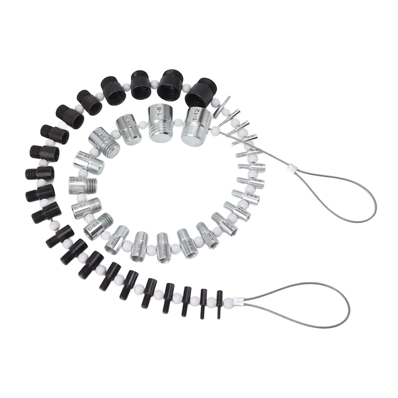 Gugxiom Nut and Bolt Thread Checker, Thread Pitch Gauge, 44 Male Female Thread Identification Tool, Screw Thread Gauge with 23 Inch and 21 Metric Gauges, GUGXIOMSEID0XAGKG