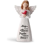 Miugwp Cardinal Gifts for Women -6 inch Memorial Gift, Cardinal Decor,Sympathy Gifts for Loss of Loved One,Grief Gifts for Women, Resin Home Decor Sculpted Hand-Painted Angel Figurine